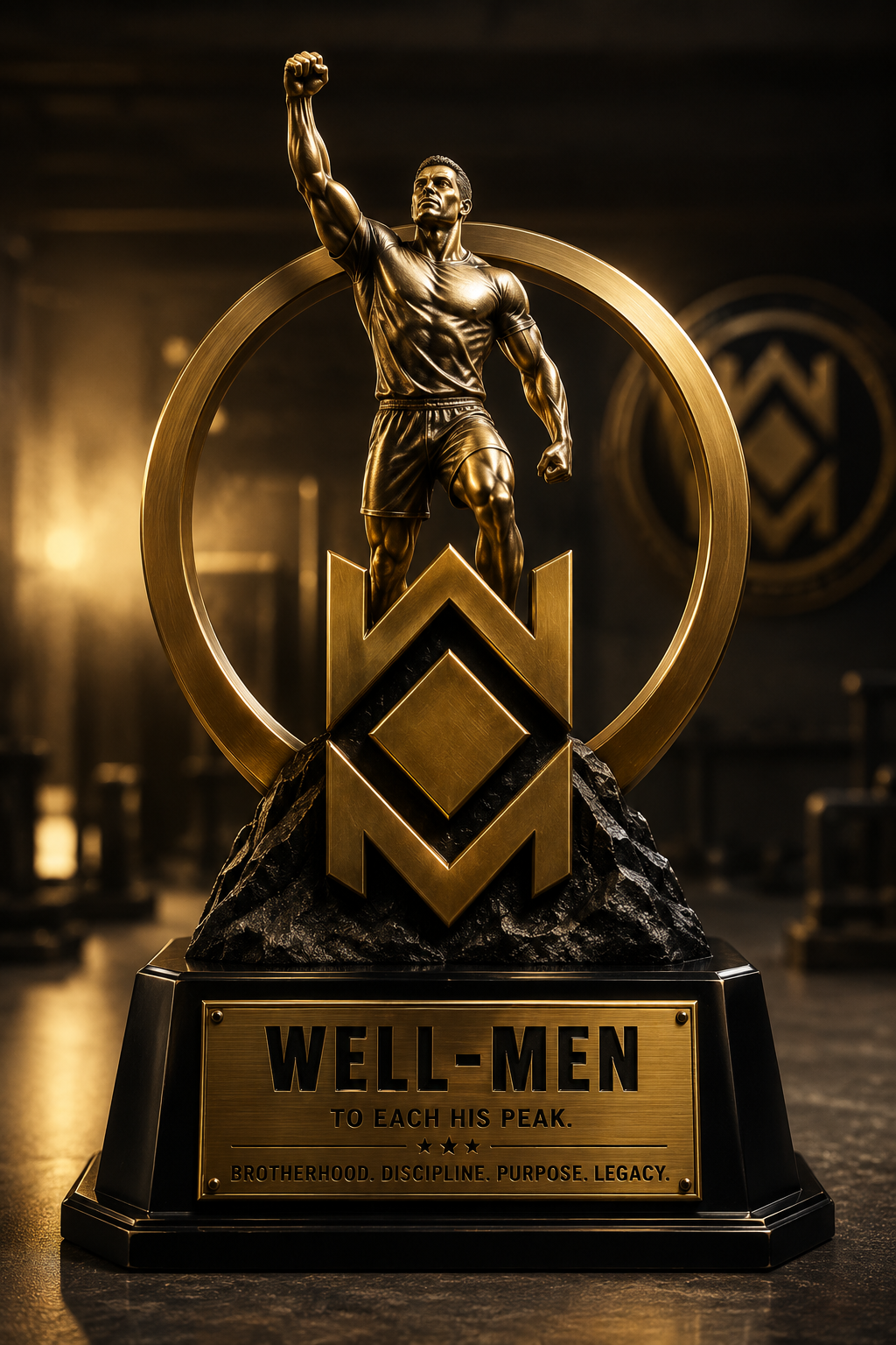 Well-Men Private graduation trophy